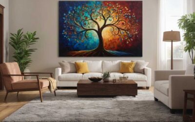 Comment intégrer une peinture arbre de vie dans votre décoration intérieure